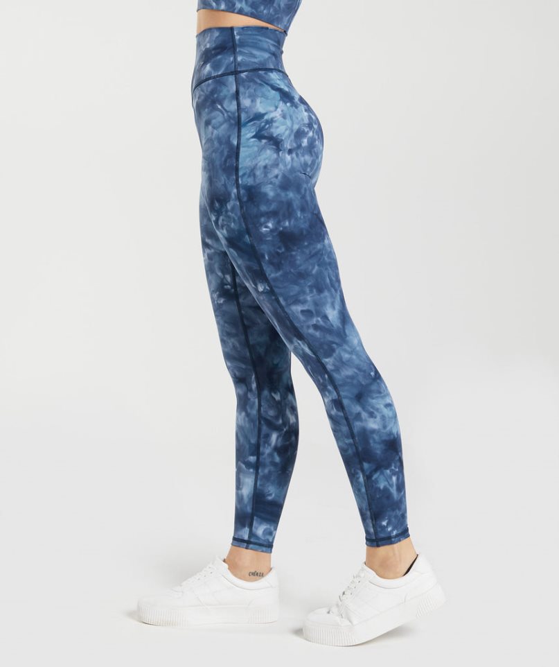 Women's Gymshark Elevate Leggings Blue | NZ 7WTUNM